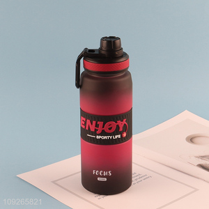 Factory Supply Plastic Water Bottle Leakproof Sports Water Bottle with Handle