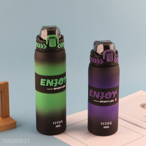 Wholesale Portable Large Capacity Plastic Sports Water Bottle for Gym Fiteness