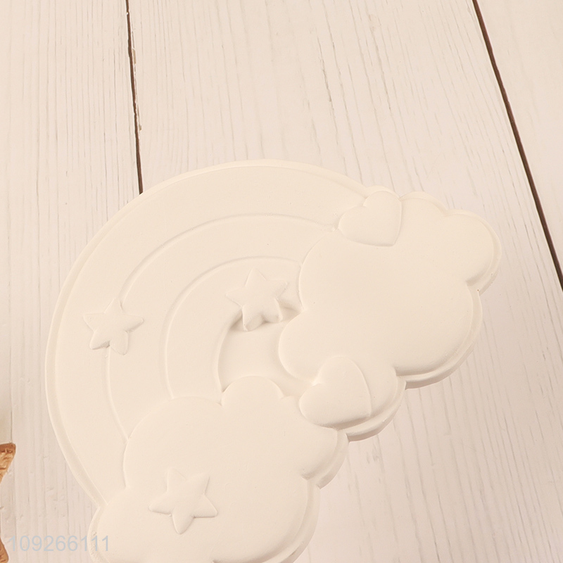 Latest products children diy rainbow plaster paint set painting toys