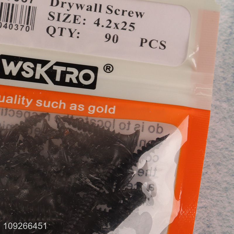 New Product 90PCS 4.2*25mm Drywall Screws Self Tapping Wood Screws