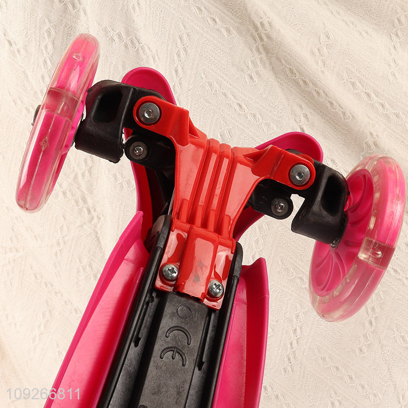 Hot Selling Children's Scooter Adjustable Height Light up 3 Wheels Foldable Kick Scooters