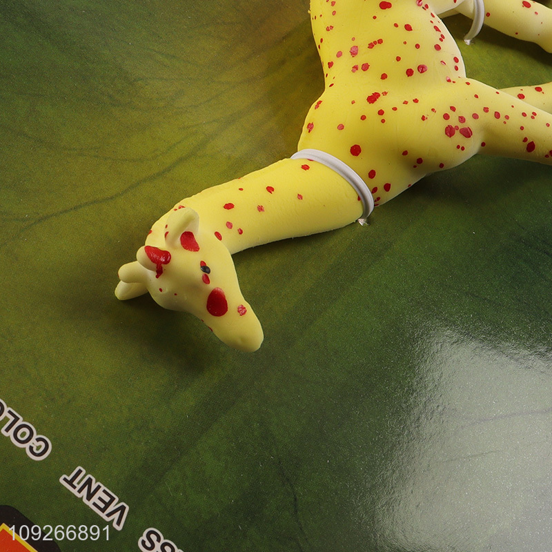 Popular products giraffe shape tpr squeeze toys color-changing toys for children