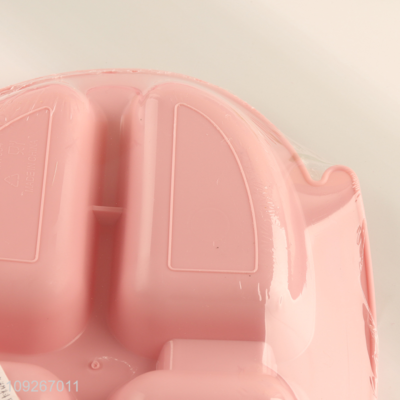 Popular products cartoon baby dinner plate set with fork and spoon for home