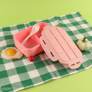 Low price 3compartment plastic portable lunch box set for sale