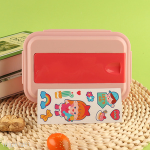 Most popular cartoon portable school kids lunch box set for sale