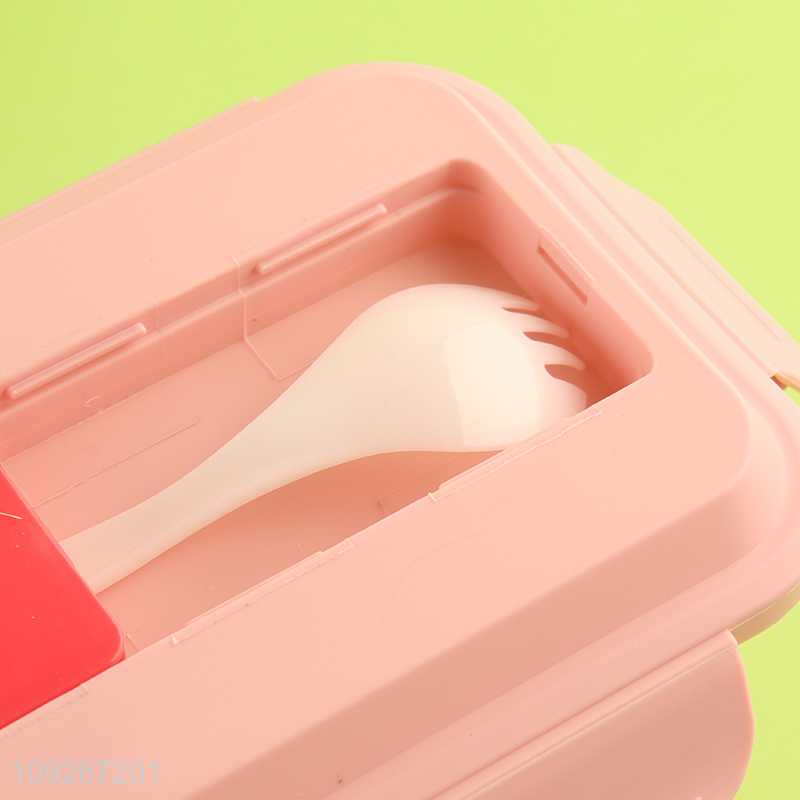 Most popular cartoon portable school kids lunch box set for sale