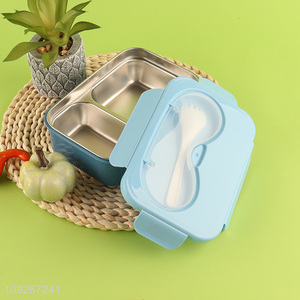 New product stainless steel school office lunch box set with spoon