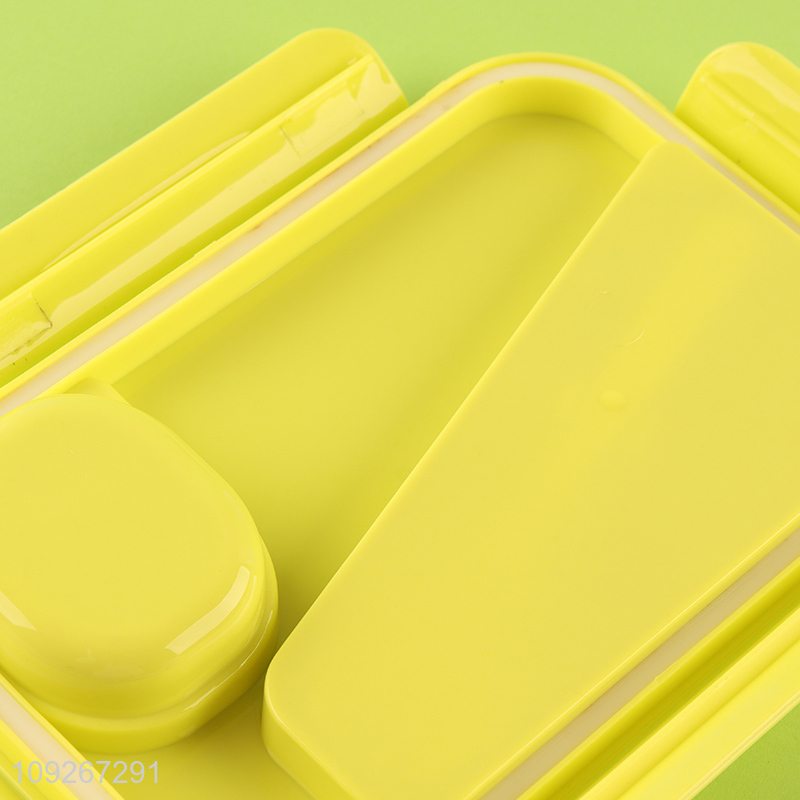 Good selling 2compartment school kids plastic lunch box set wholesale