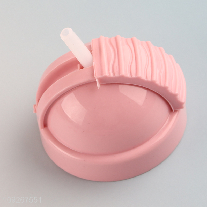 Factory wholesale house shape plastic children dinner plate with straw cup