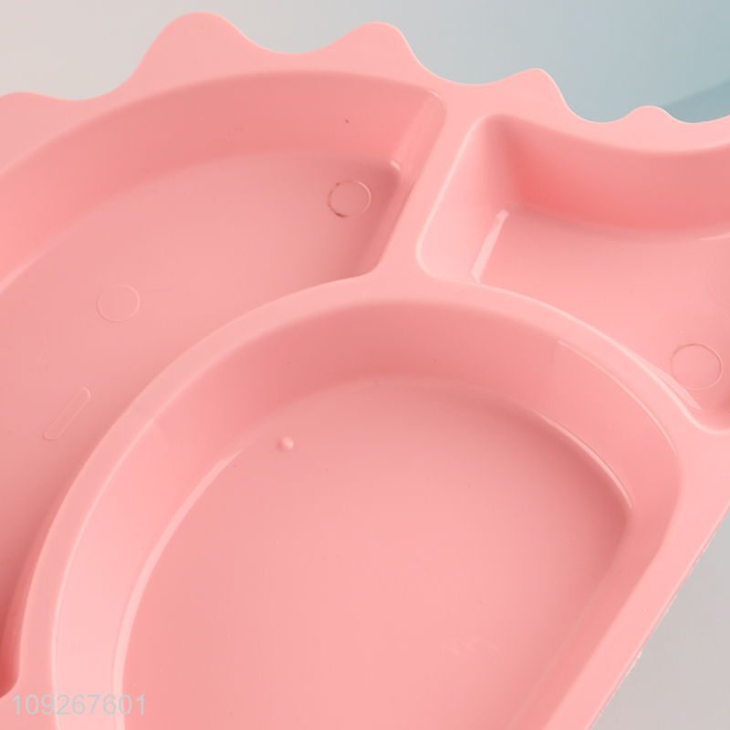 Online wholesale dinosaur shape plastic dinner plate water bottle set