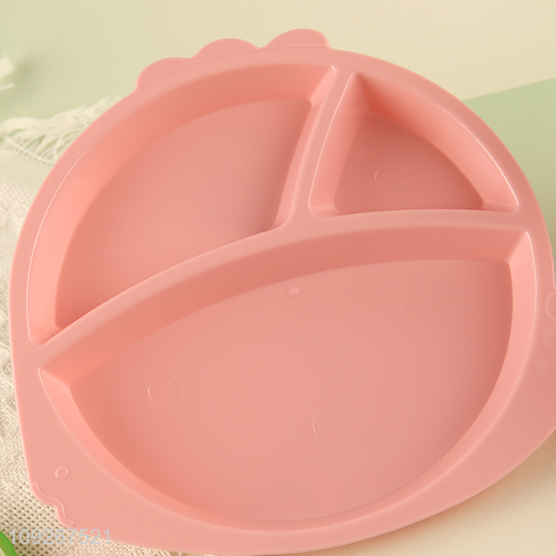 Factory direct sale pink cartoon kids dinner plate water bottle set wholesale