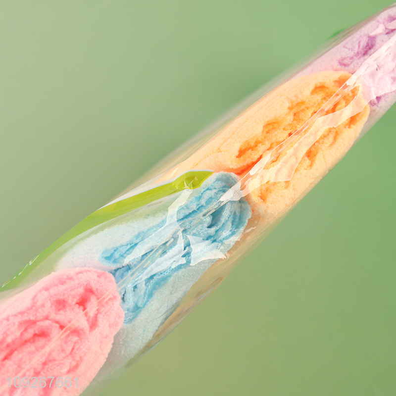 Popular products 5pcs multicolor microfiber cleaning clothes cleaning towel set