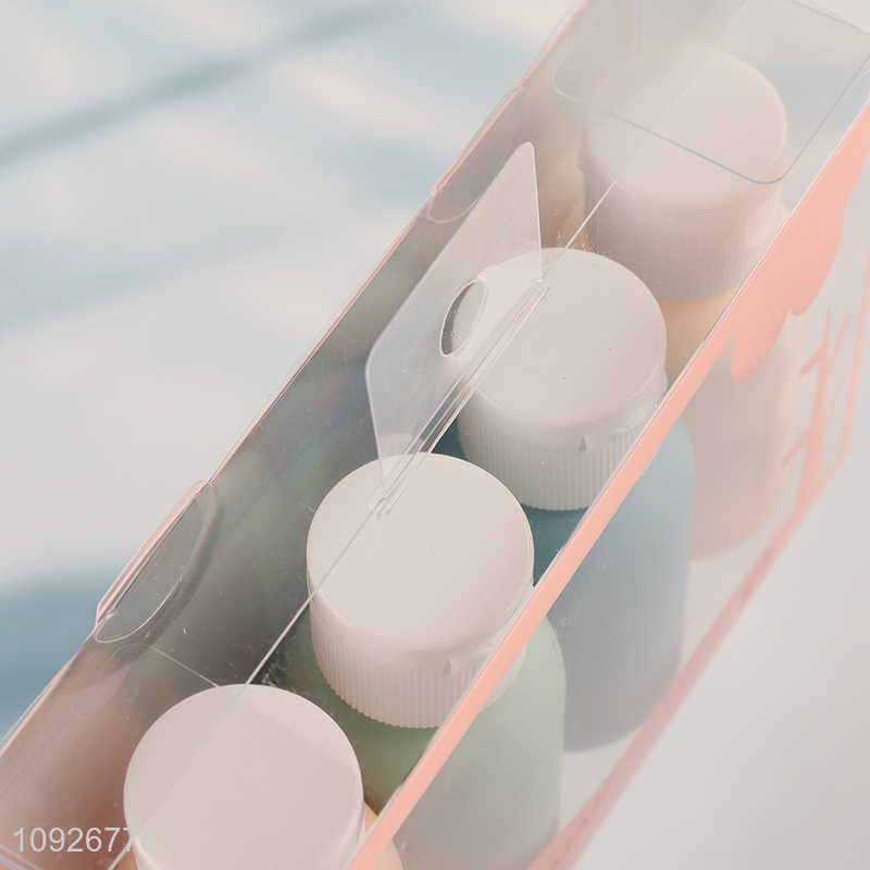 Top quality portable travel 4pcs travel kit plastic storage bottle set