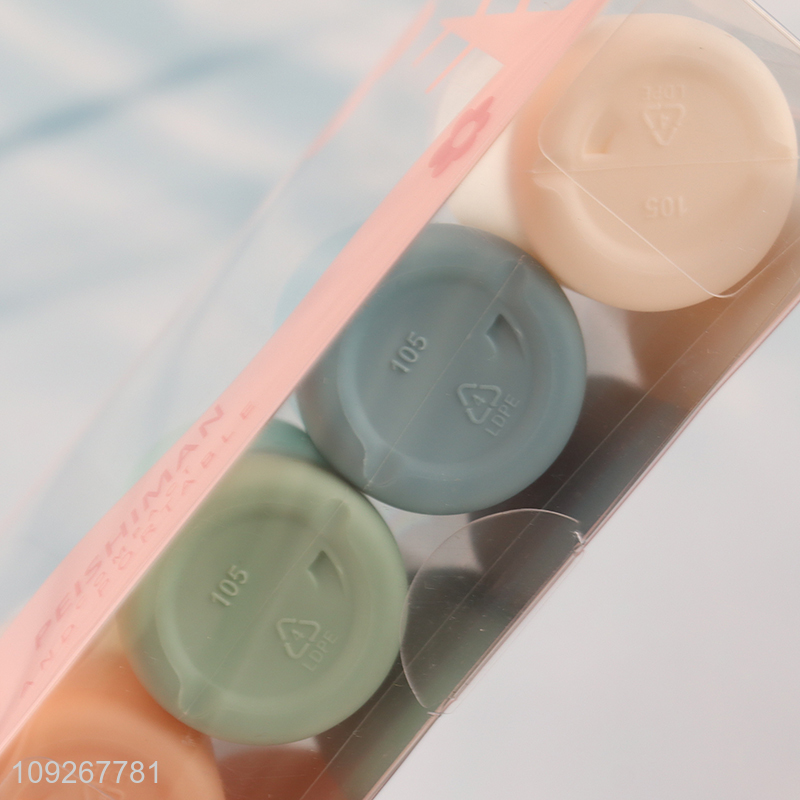 Top quality portable travel 4pcs travel kit plastic storage bottle set