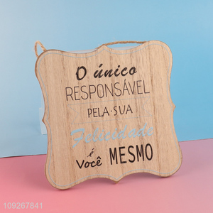 New arrival home restaurant decoration wooden hanging ornament for sale