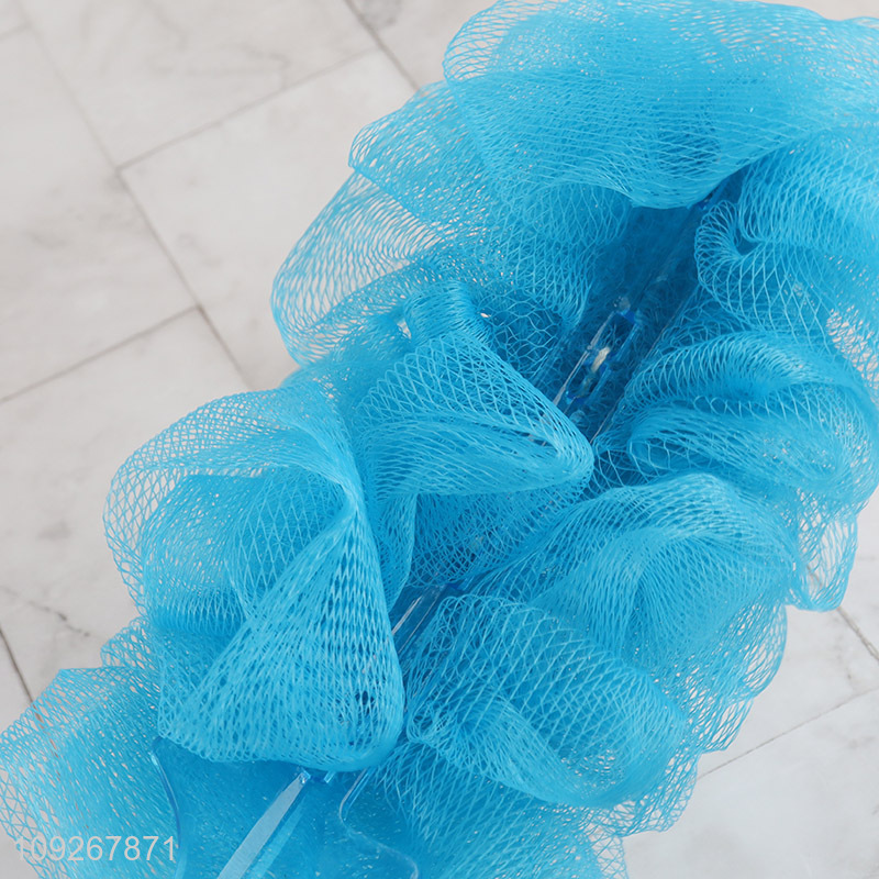 Hot products reusable bath flower bath ball with long handle