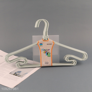 Hot products plastic-coated hanger hanging clothes rack for sale