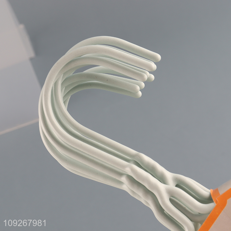 Hot products plastic-coated hanger hanging clothes rack for sale