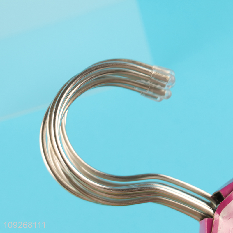 New arrival 10pcs stainless steel luxury clothes hanger coat rack set