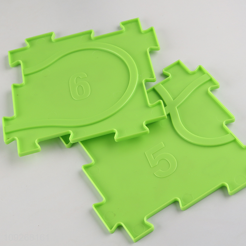 China supplier dinosaur series puzzle game electric rail car toys for children