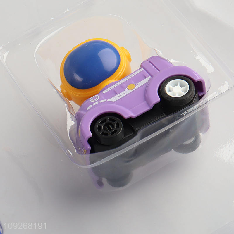 Top products creative diy space puzzle game electric rail car toys