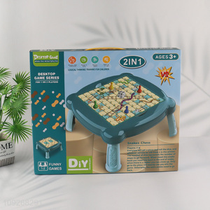China supplier 2in1 children logical thinking training desktop snake colosseum games