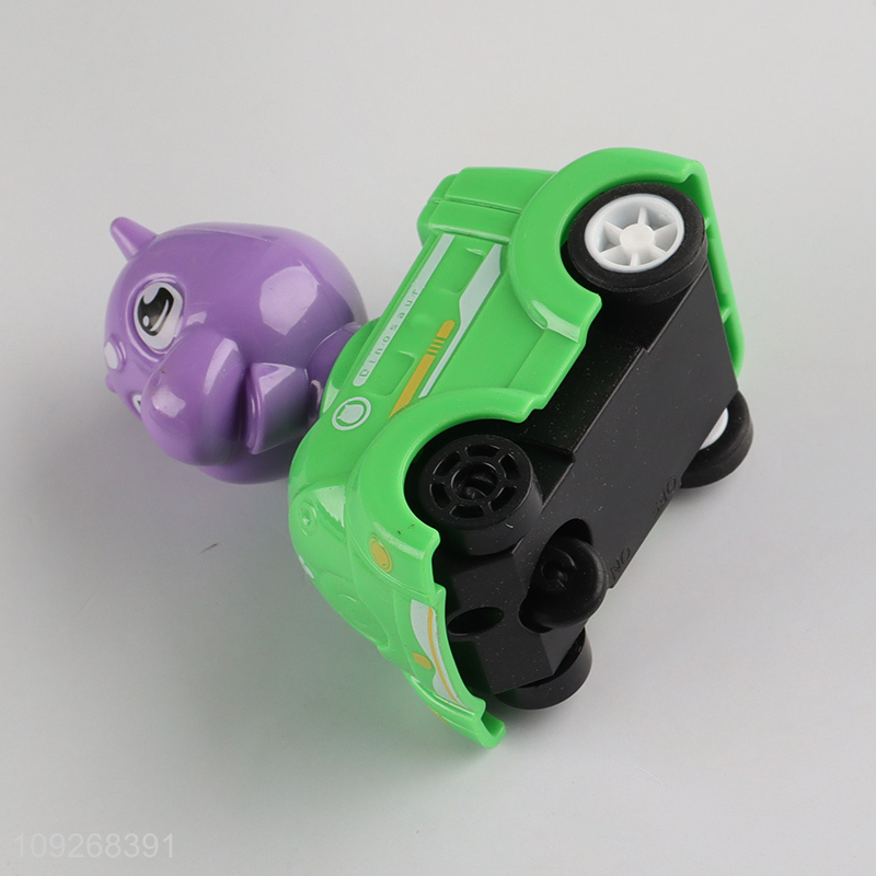 Latest product children dinosaur series puzzle game rail car toys