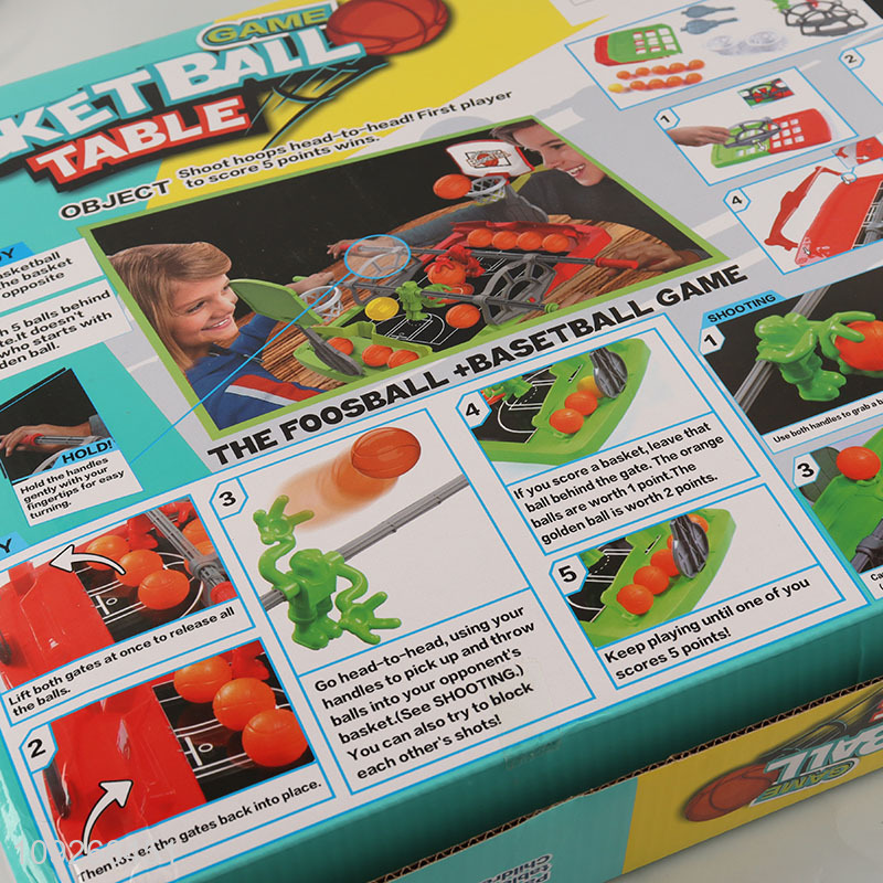 Most popular kids funny desktop board games 2in1 basketball football games
