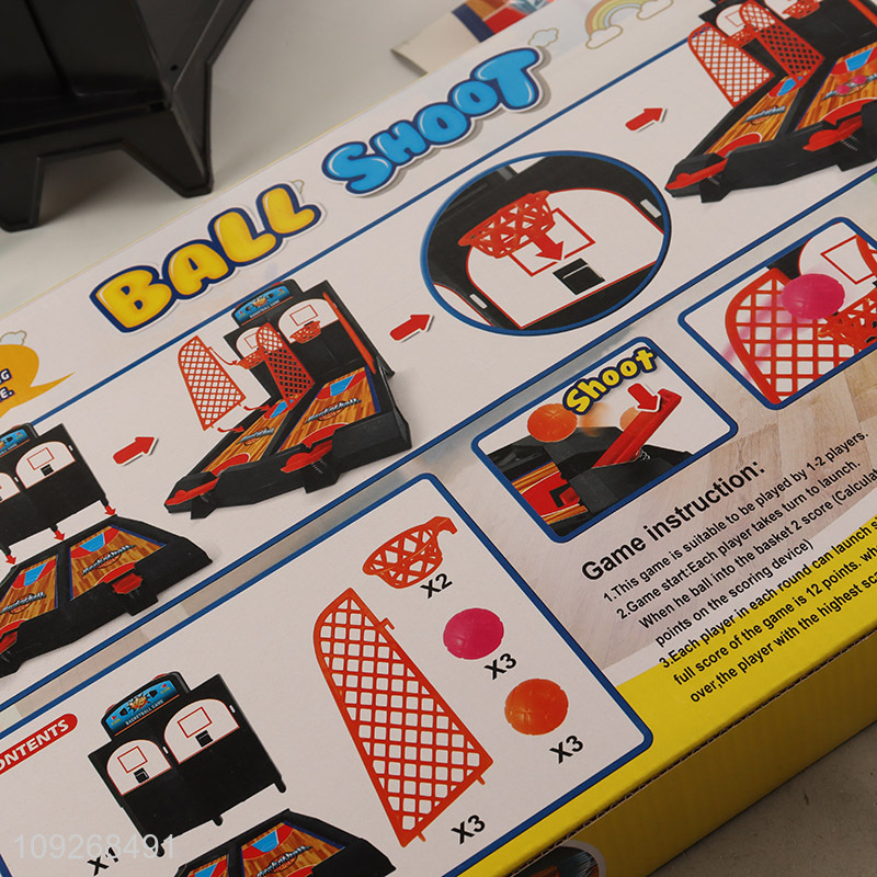 Yiwu market kids indoor basketball game battle shooting machine