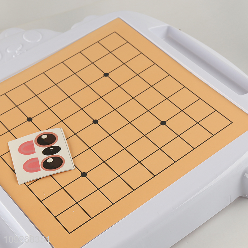 Factory direct sale kids desktop games educational 2-in-1 Go and Chess Game set