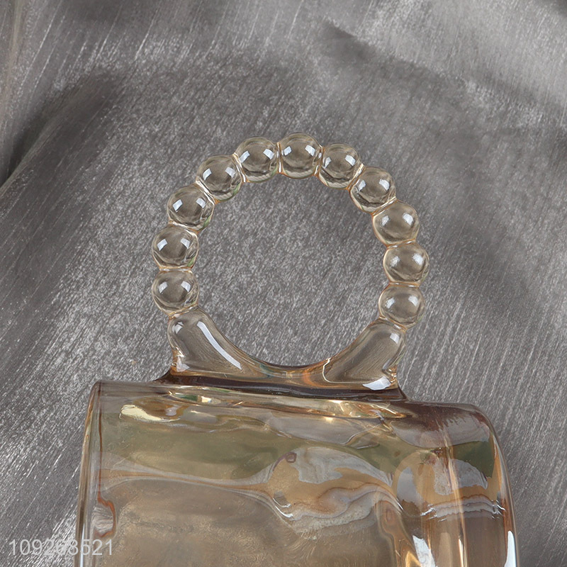 Hot selling glass unbreakable water cup coffee cup with handle