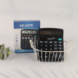 Hot selling school office plastic electronic calculator for desktop