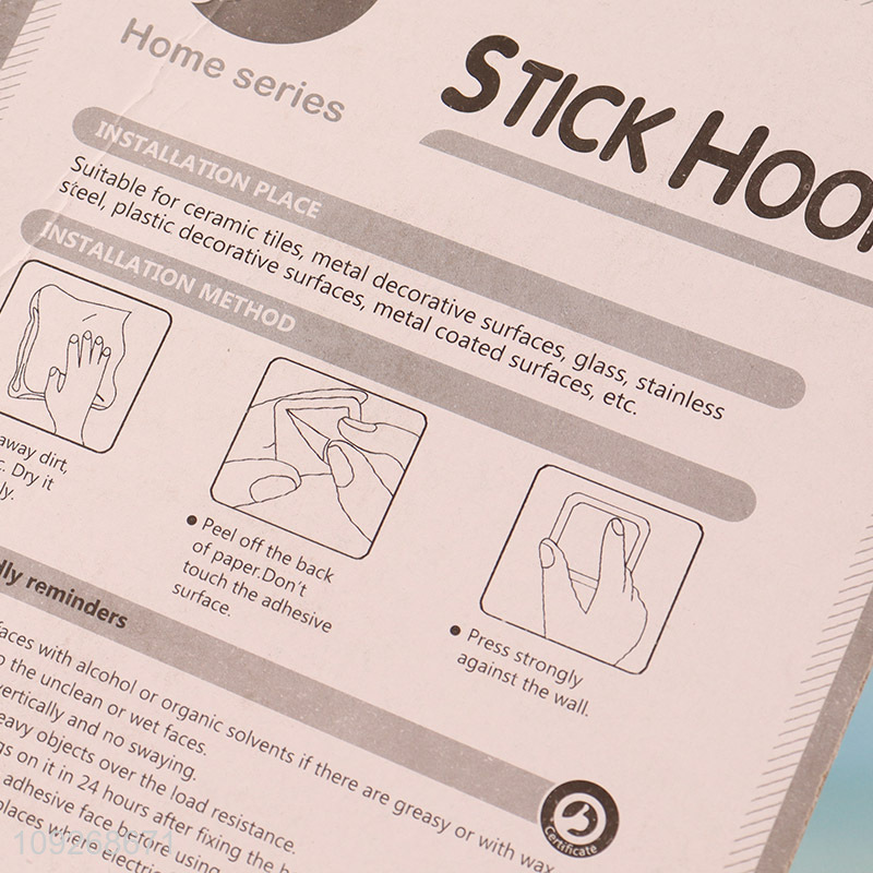 Yiwu market 3pcs star shape heavy duty sticky hook wall hook set