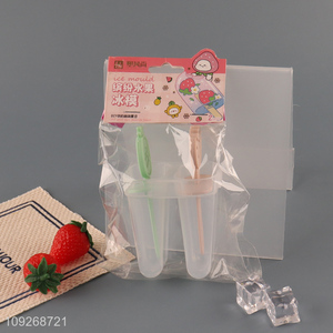 Good quality 2pcs home kitchen diy ice pop mold ice cream mold wholesale