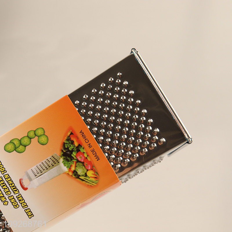 Yiwu market stainless steel 4sides kitchen gadget vegetable grater for sale