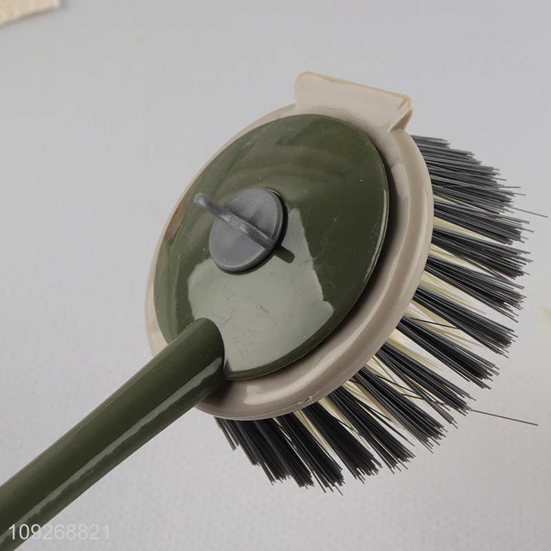 Latest product home kitchen long handle pot brush dish brush for sale