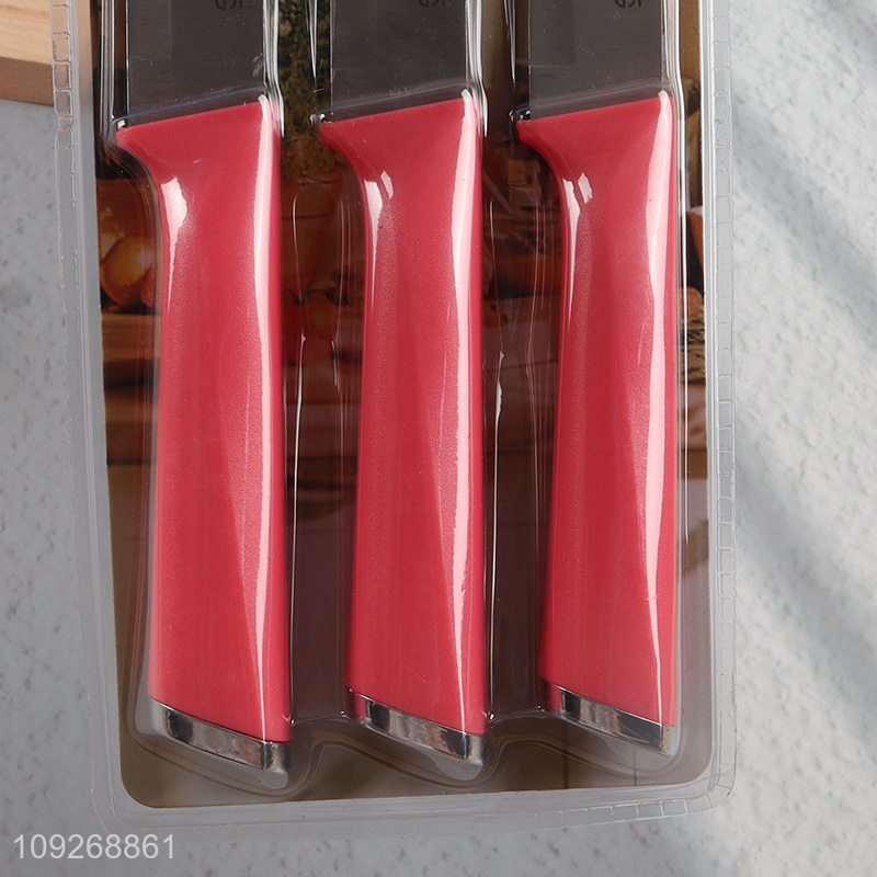 New Arrival 3 Pieces Stainless Steel Kitchen Knives Multi-Purpose Knives Set