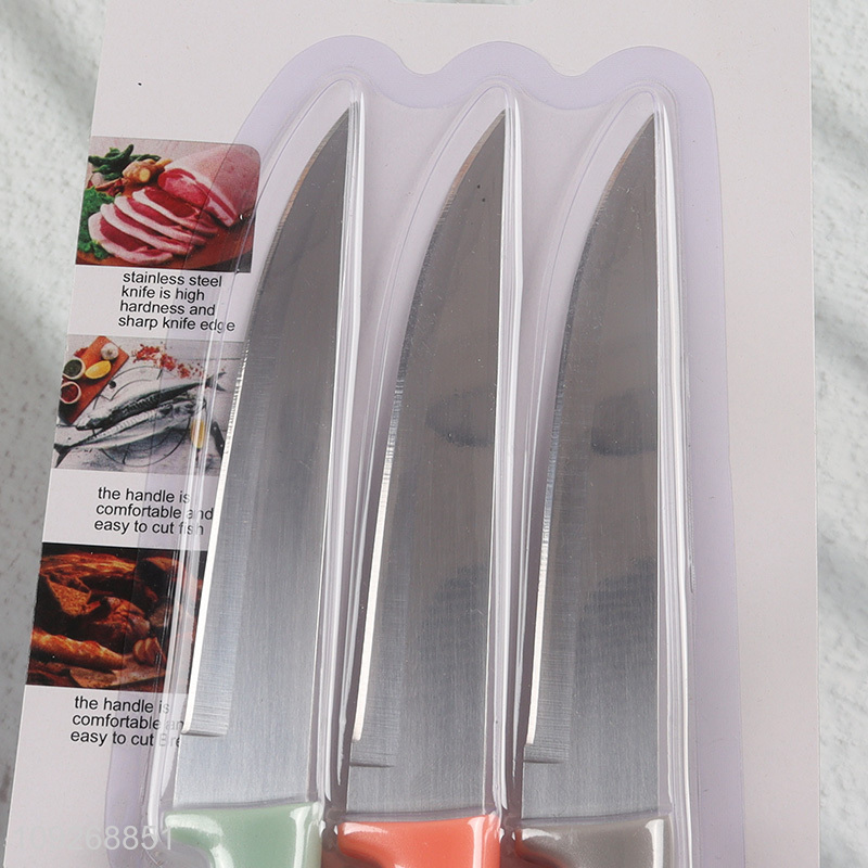 Online Wholesale 3 Pieces Stainless Steel Multi-Purpose Kitchen Chef Knives Set