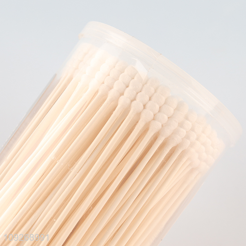 China supplier 200pcs baby care bamboo stick cotton swab cotton bud for sale
