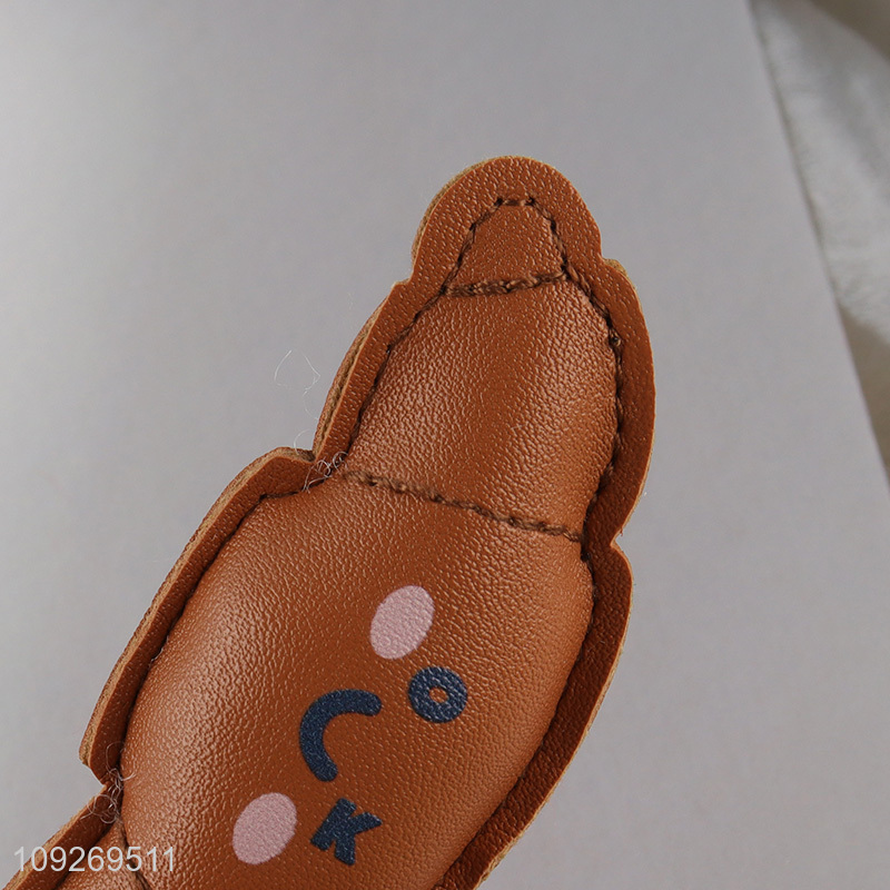 Hot selling leather pendant cartoon keychain key ring bag pendant wholesale