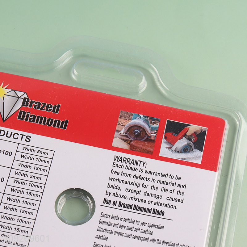 Popular products 5inch durable brazed diamond cutting disc saw blade for sale