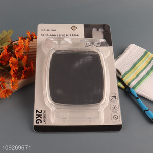 Hot selling bathroom accessories wall-mounted self-adhesive makeup mirror wholesale