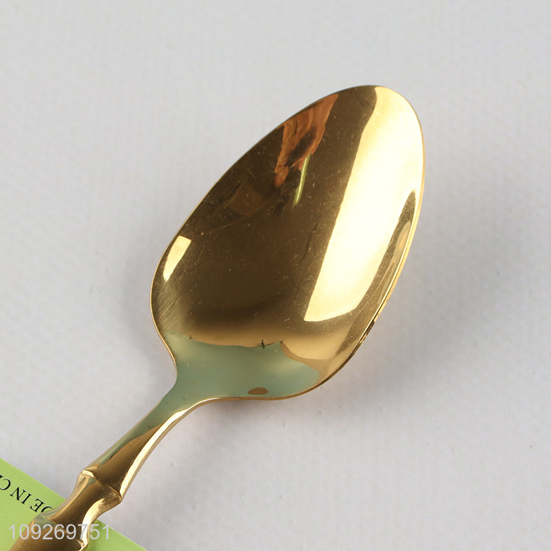 Yiwu market reusable stainless steel cutlery spoon for home restaurant