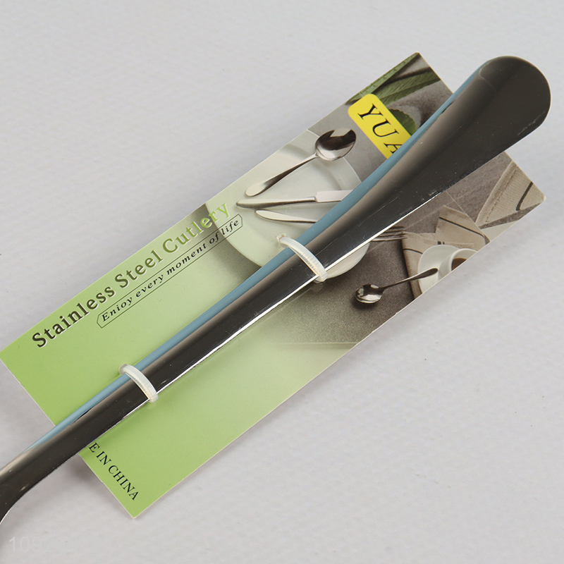 Good quality stainless steel kitchen utensil slotted spoon for sale