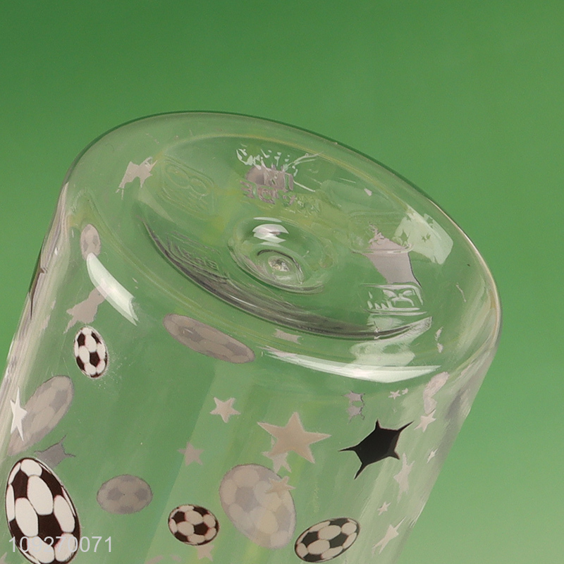 Custom Logo Plastic Water Bottle Durable Water Bottle with Flip Straw & Handle