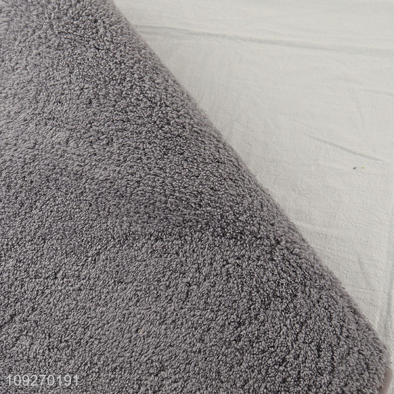 Yiwu market grey rectangle non-slip floor mat door mat for home