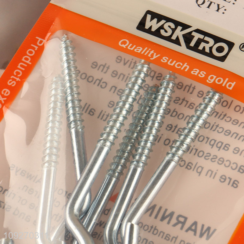 Factory price 6pcs 14#question mark hooks iron screw hook nail