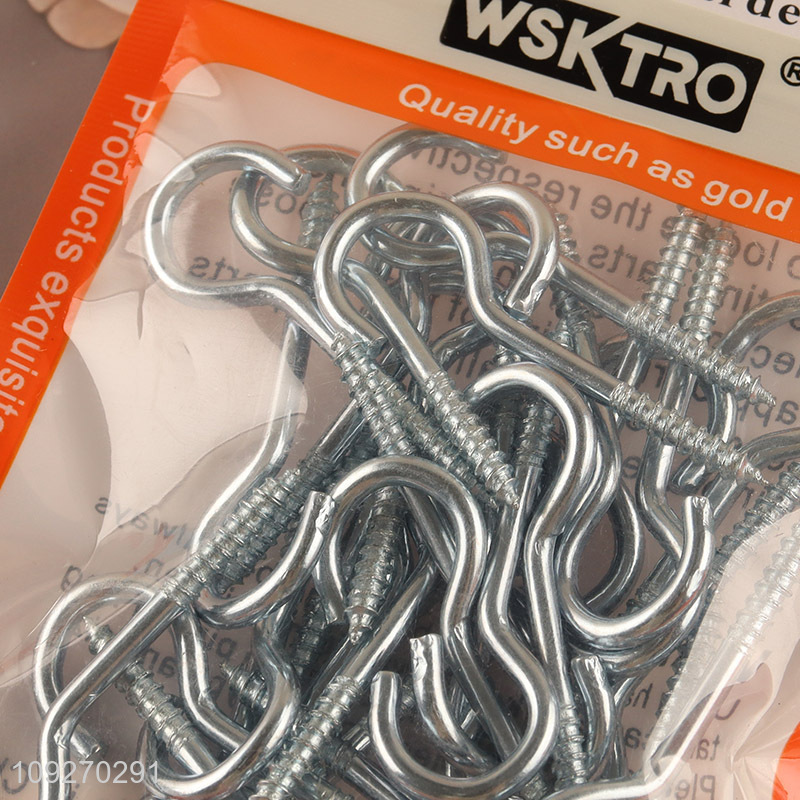 Most popular 30pcs question mark hooks iron screw hook nail