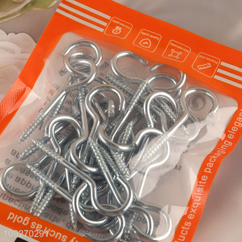 Most popular 30pcs question mark hooks iron screw hook nail