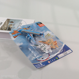 Factory Price 3PCS Plastic Airplane Toy Set Plastic Plane Toy Set
